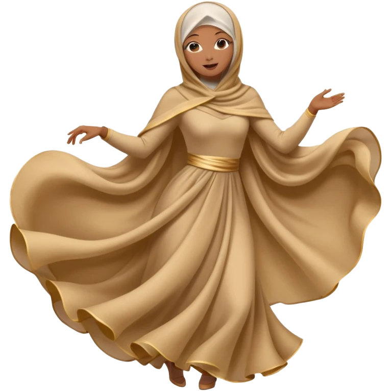 fully veiled woman dancing emoji