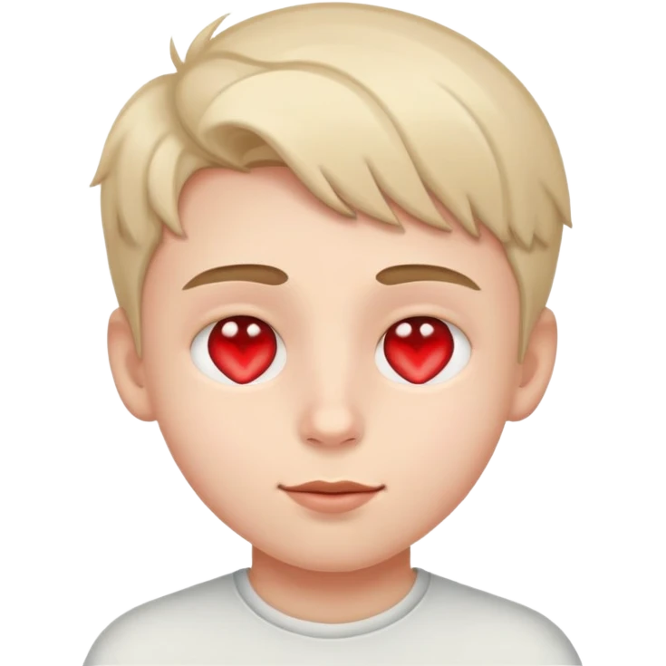boy with heart eyes in love emoji