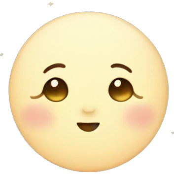 cute moon emoji