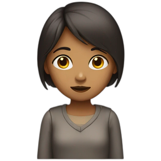 Silent girl emoji