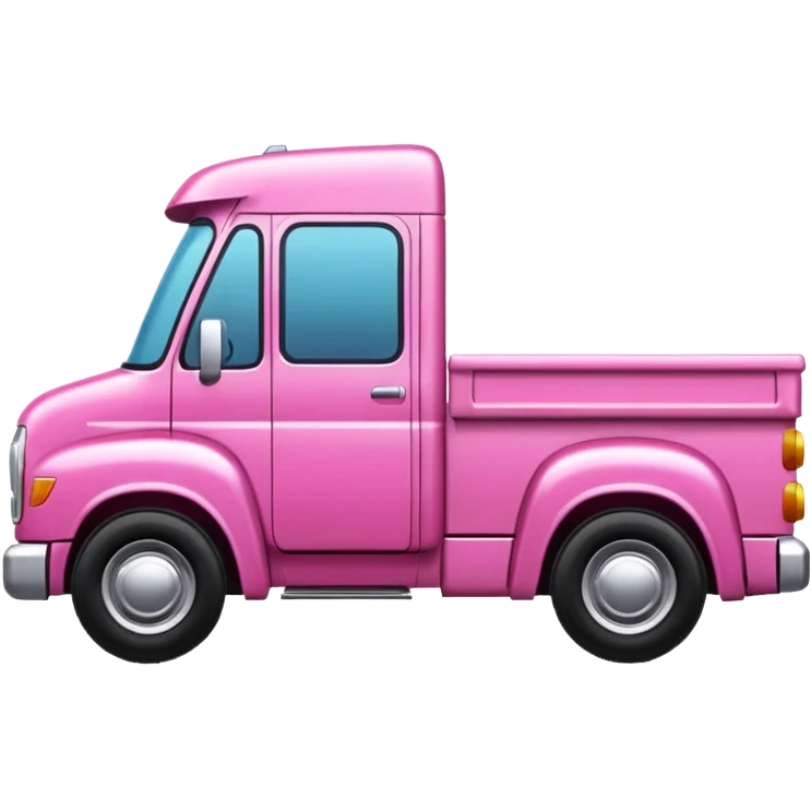 pink truck emoji