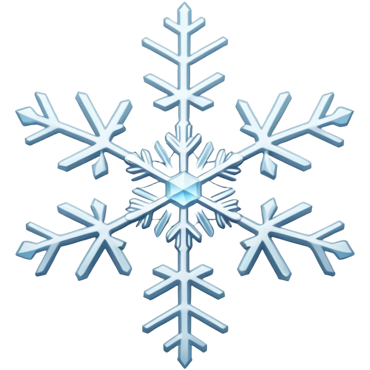 white snowflake emoji