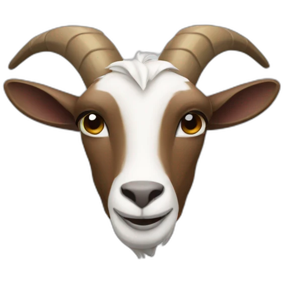 The football goat emoji