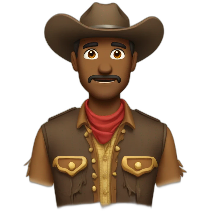 farwest cowboy look emoji