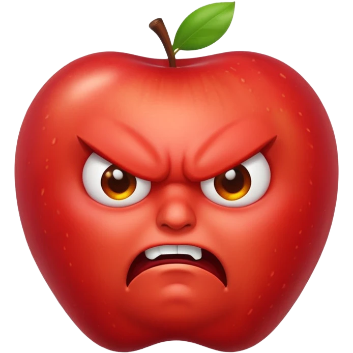 angery apple  emoji