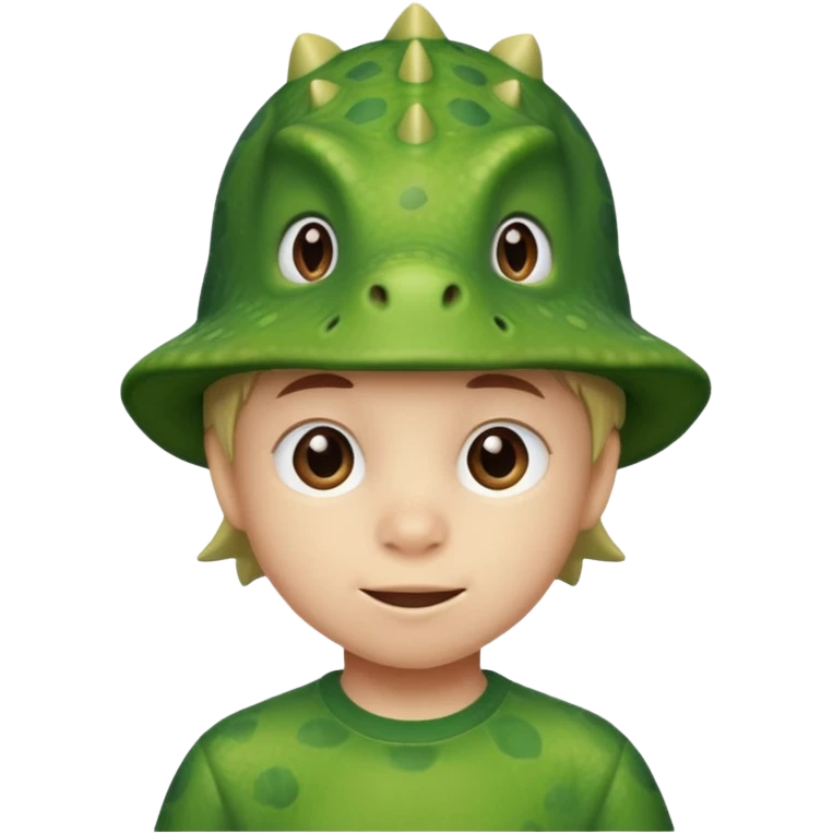 Dinosaur Hat Kid emoji