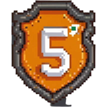 HTML5 logo with orange shield shape and white number 5 emoji