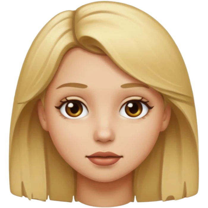 Dirty blonde girl  emoji