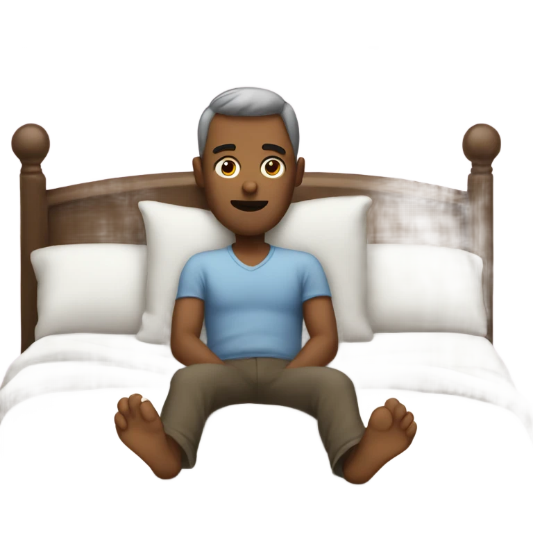 Man in the bed emoji
