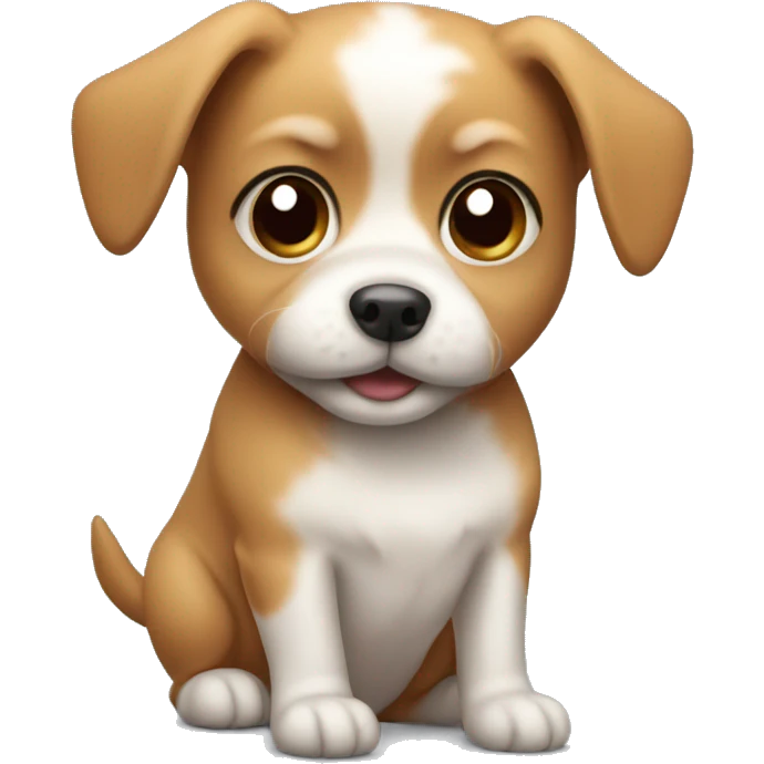 Small cute little dog emoji