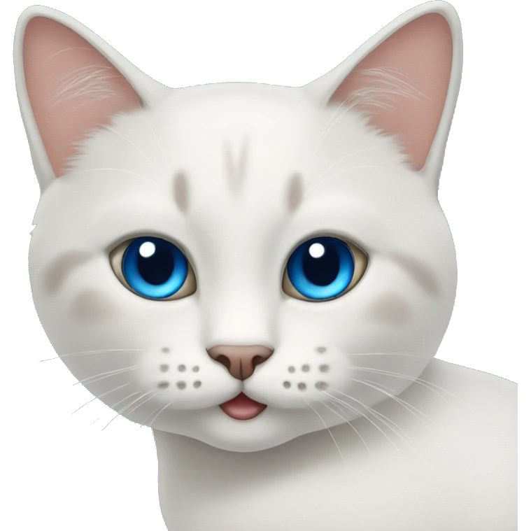 Siames cat with blue eyes emoji