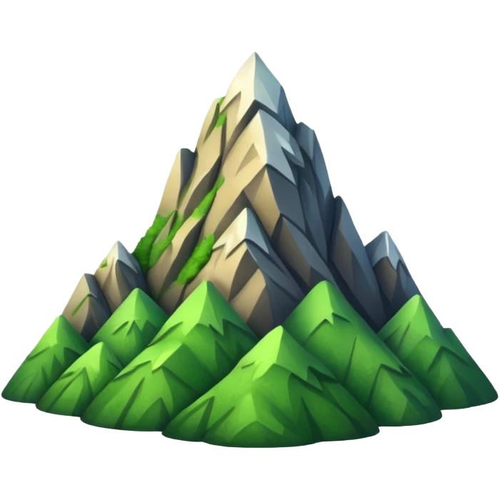 EMOJI DE MONTAÑA VERDE  emoji