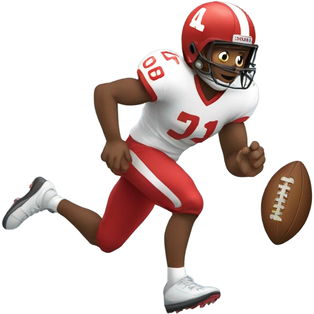 jaelan hurts running with football emoji