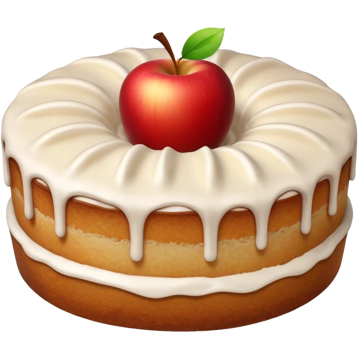 An aesthetic Apple cake 🍎🎂 emoji