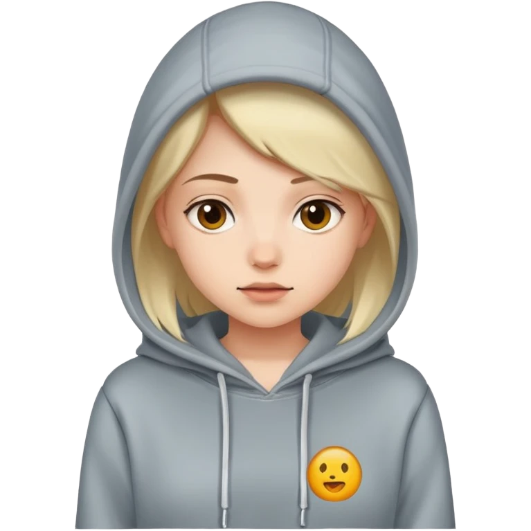 girl wearing hoodie emoji