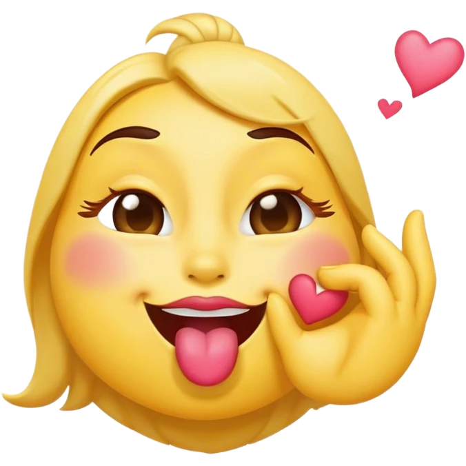 Kiss emoji winking blowing a kiss emoji