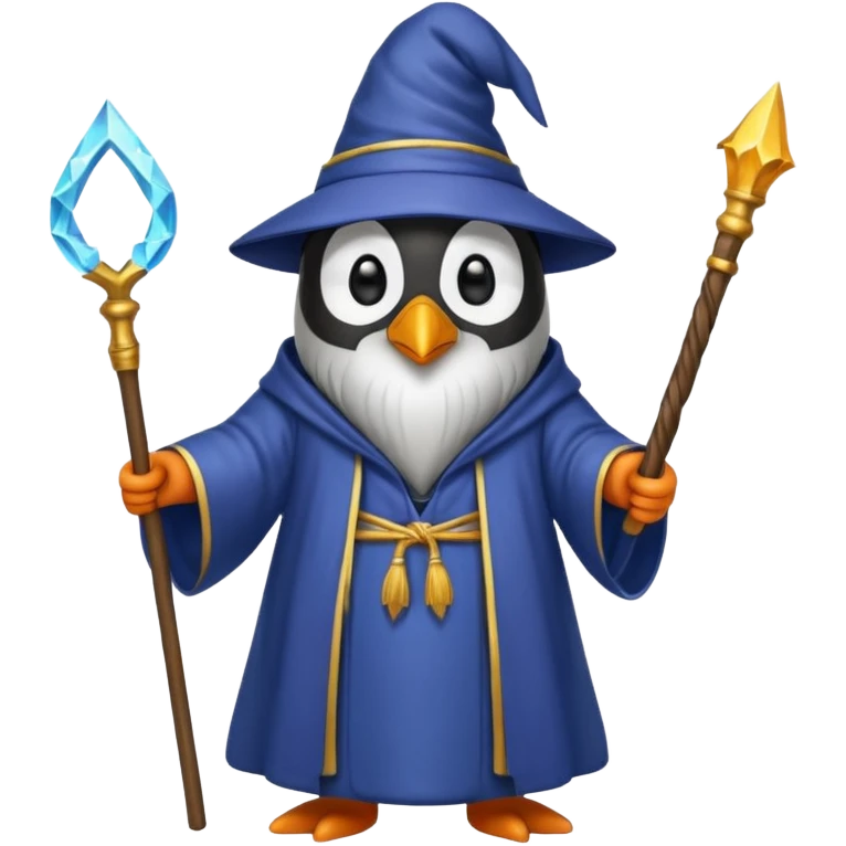 penguin wizard emoji