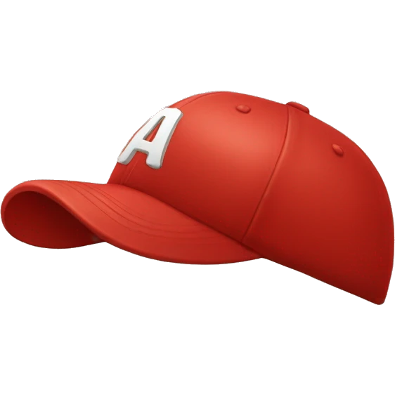 Word "CAP" written on a red baseball cap emoji