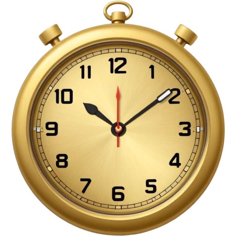 reloj de bolsillo realista emoji