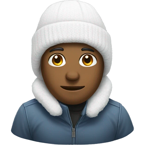 white winter hat no person emoji