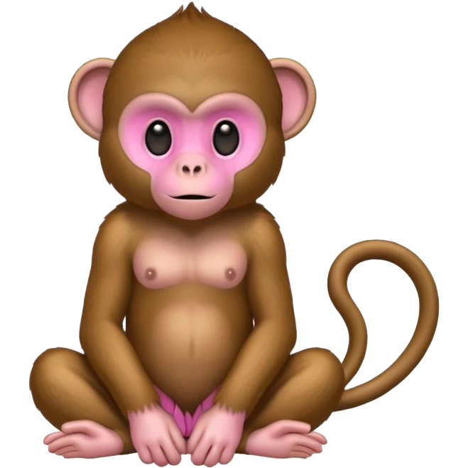 Monkey with his anus emoji