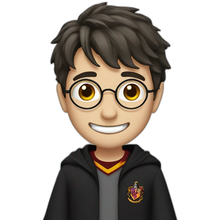 Harry potter riendo emoji