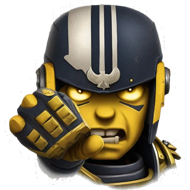 Warhammer 40k space marine imperial fist Thumbs up emoji
