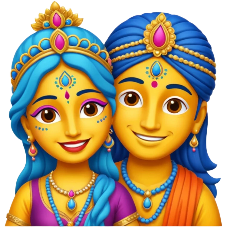 create radha krishna emoji emoji