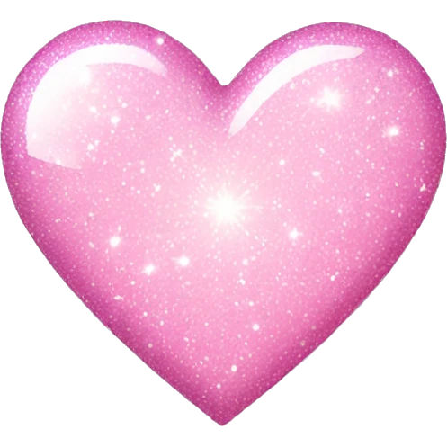 Light pink sparkle heart emoji