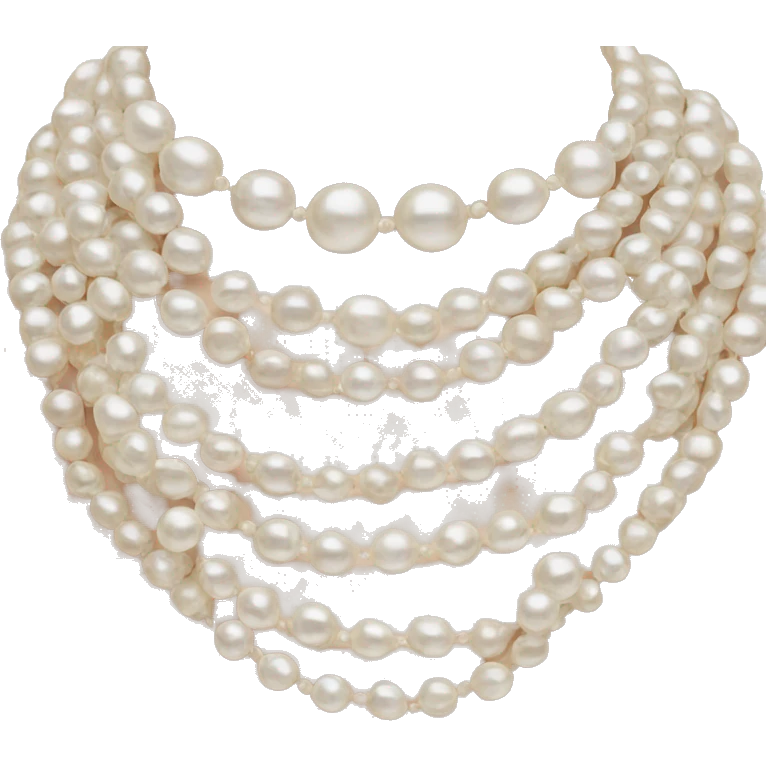 Chanel Three stack Pearl necklace  emoji