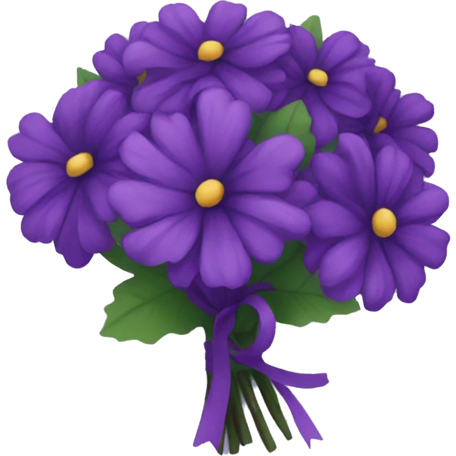Dark purple bouquet  emoji