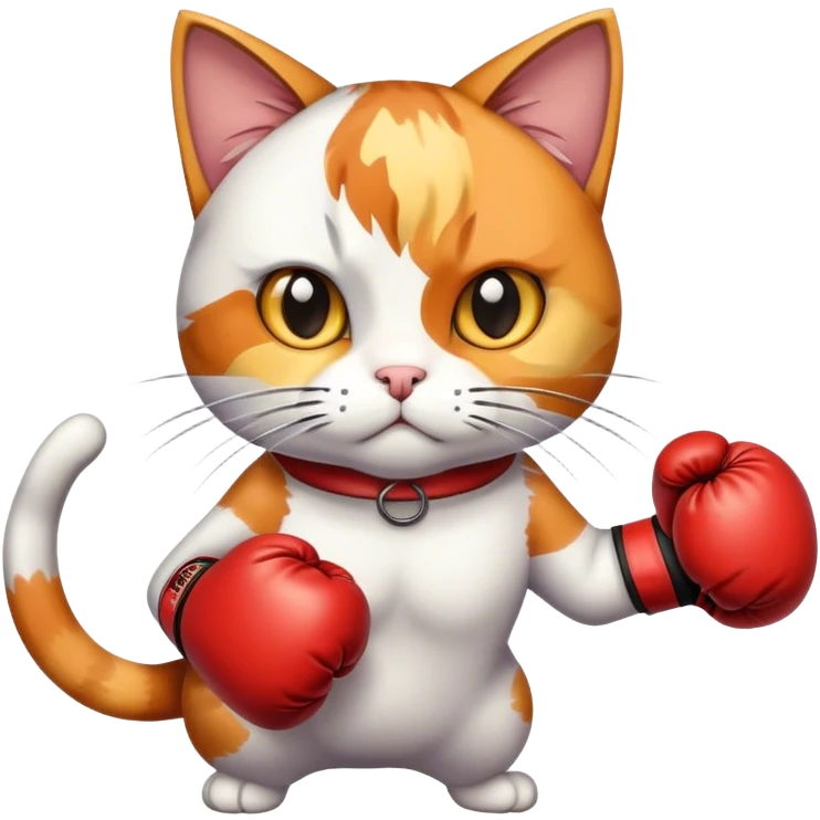 Cat boxing emoji