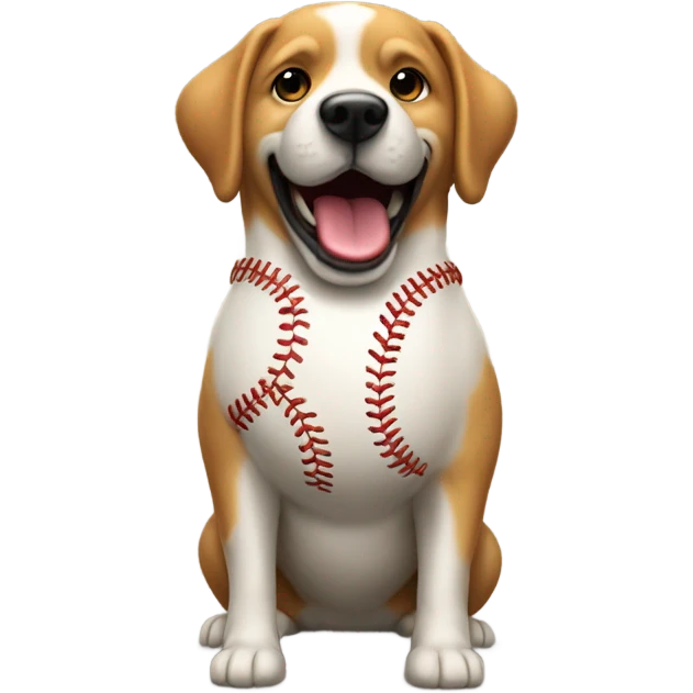 chien balle basball emoji