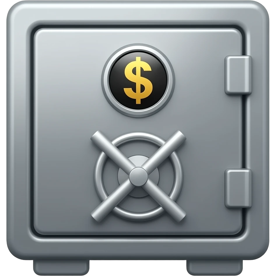 Safe with money emoji