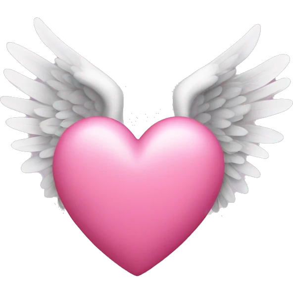 pink heart with wings emoji