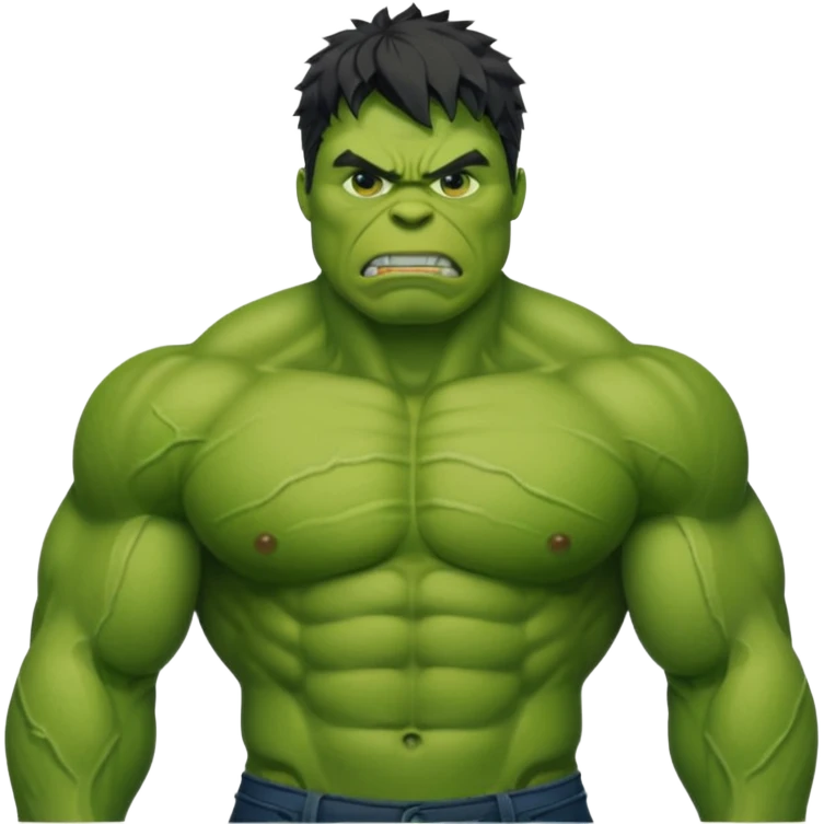 hulk  de sutiãverde emoji