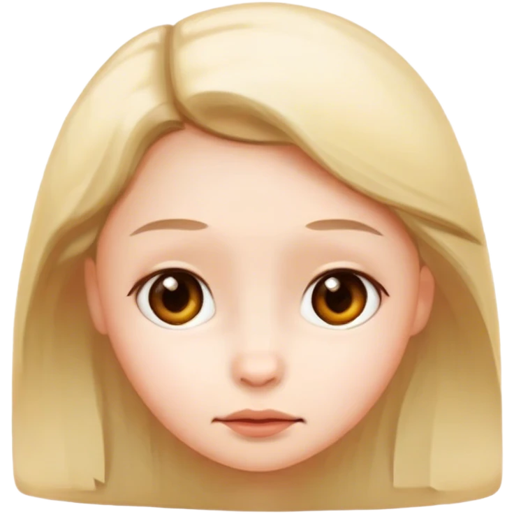 A cute face  emoji