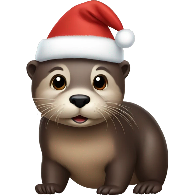 Otter Christmas  emoji