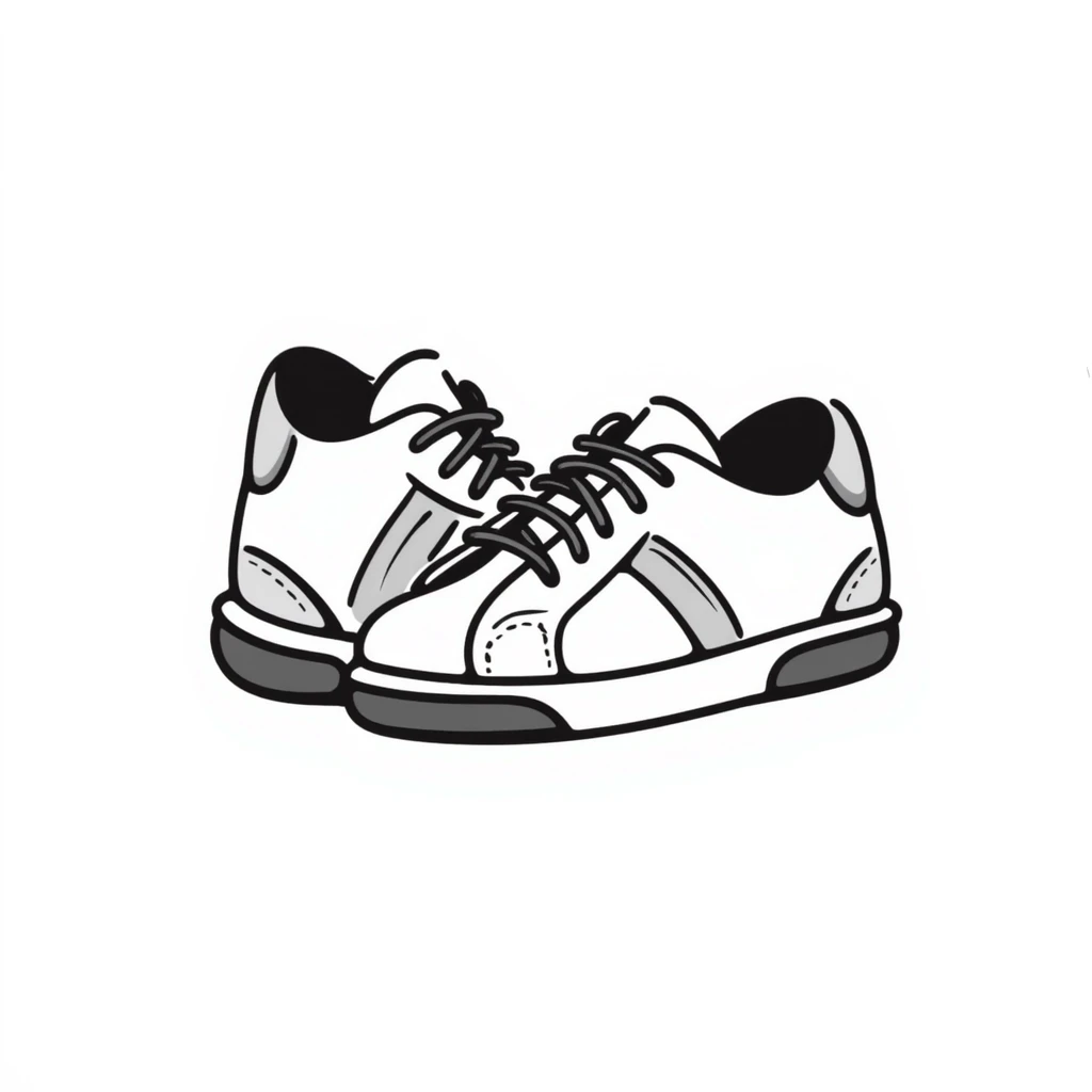 a pair of children's shoes, small sneakers or sandals, with cute details, in pastel colors dd9fb0, ffc6d3, a3bfc9, c4bee2, f1b091, detailed hand-drawn doodle style emoji