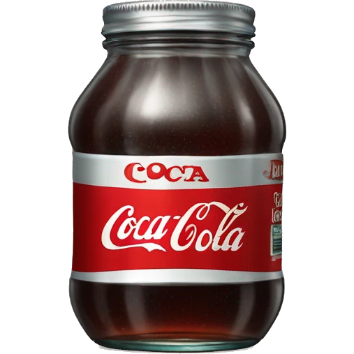 A jar of Coca-Cola emoji