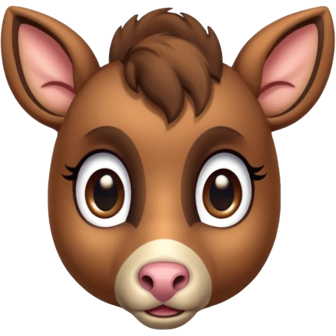 small deer horse hybrid emoji