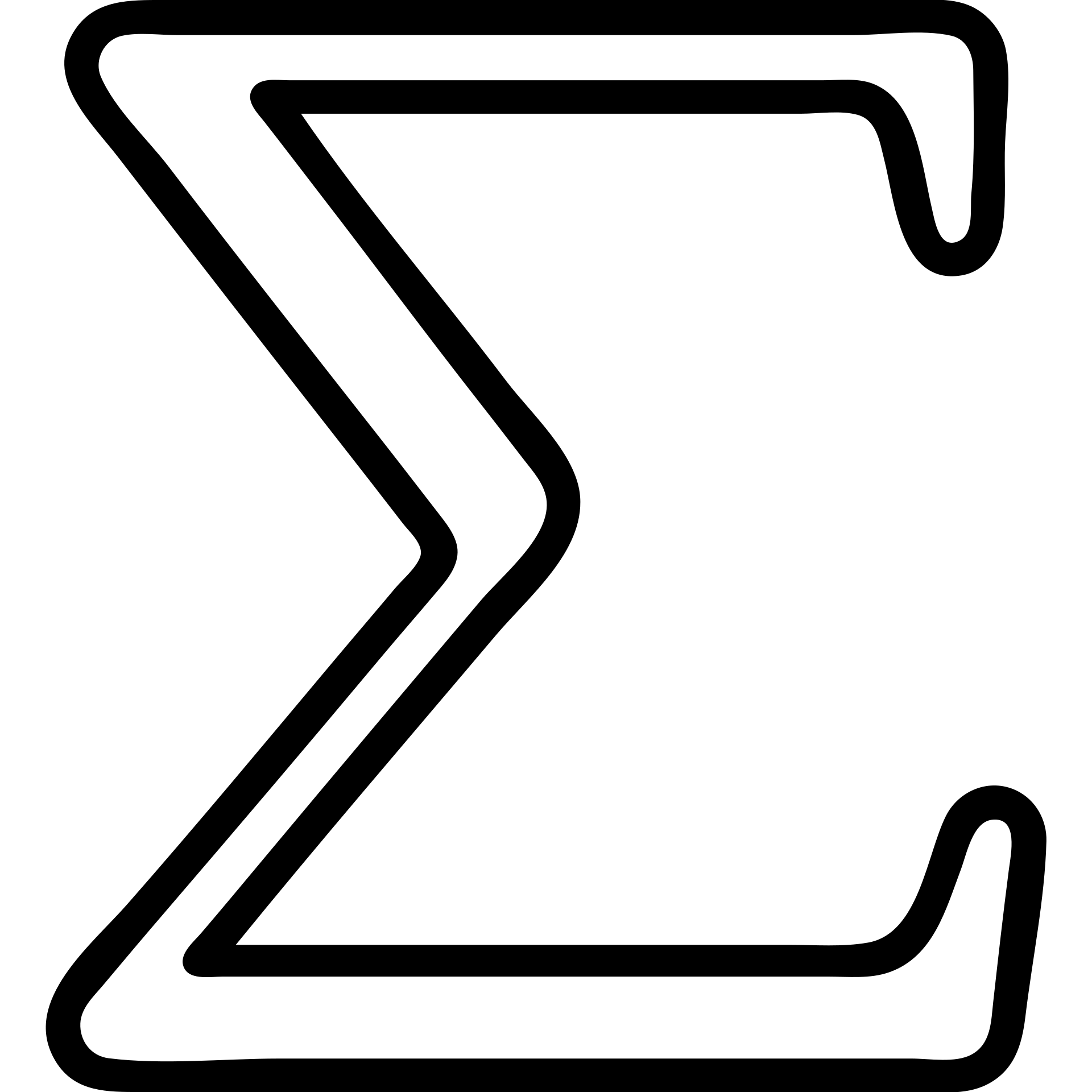 sigma symbol minimalist outlined icon emoji