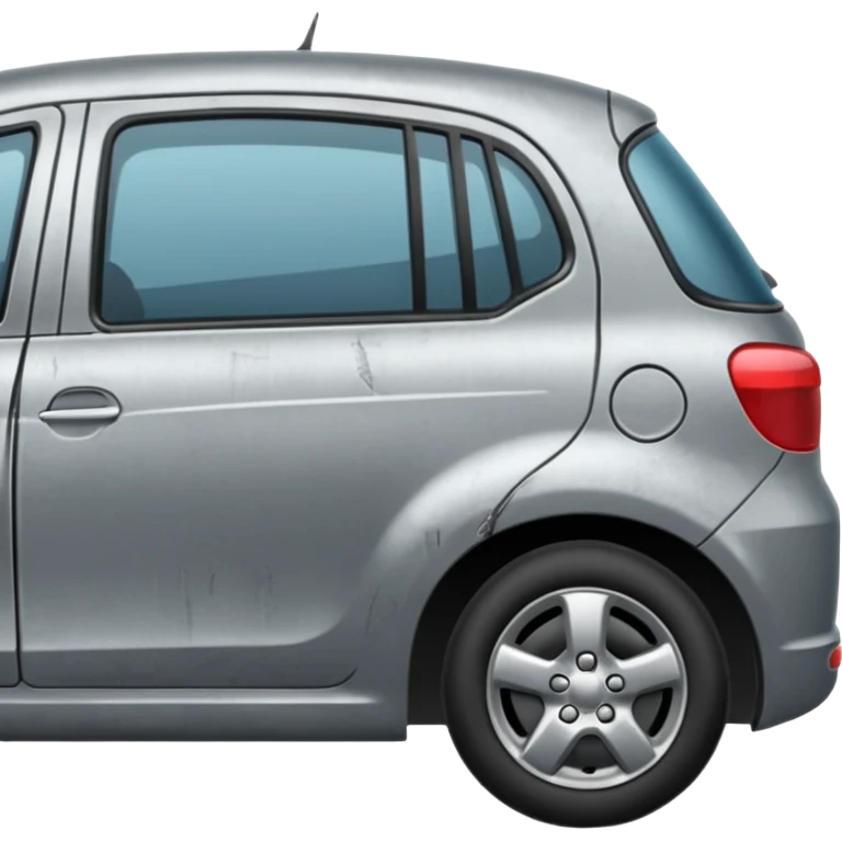 only gray car side door emoji