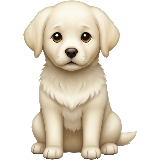 White Labrador emoji