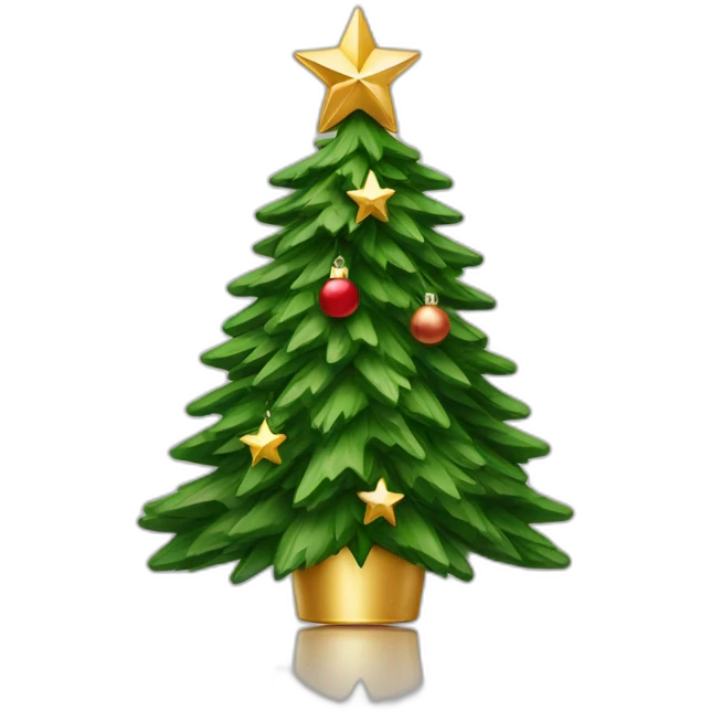 Christmas tree with a star from Louis Vuitton emoji