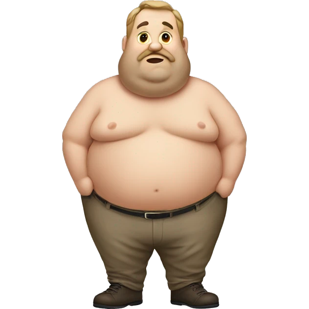 fat man emoji
