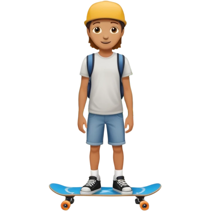 Skater + board, Park Visitors. emoji