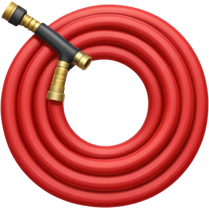 A red Hose – coiled water hose emoji