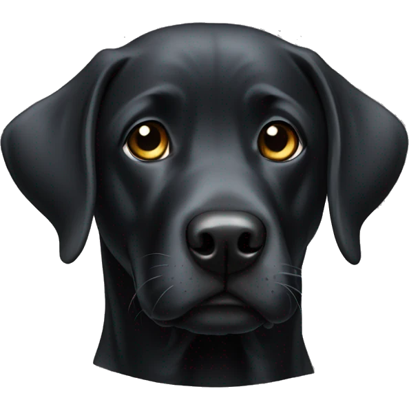 Labrador negro emoji