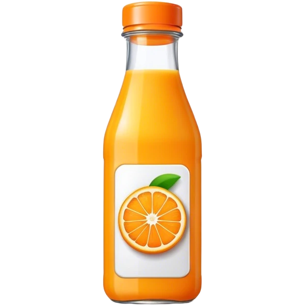 Orange juice bottle emoji